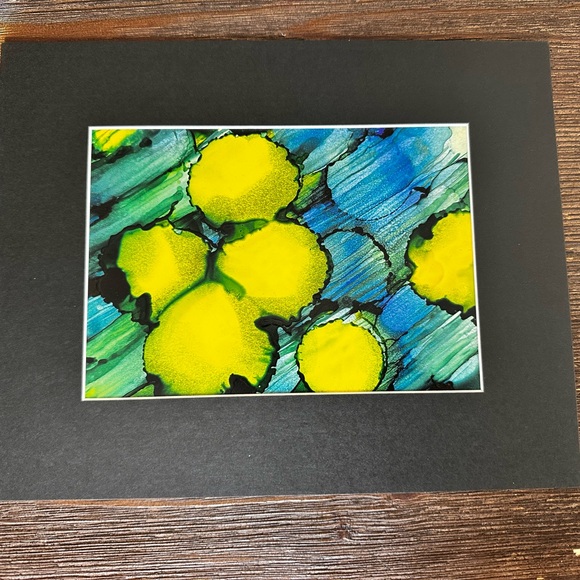 Hand crafted original abstract alcohol ink wall decor painting - Picture 10 of 13